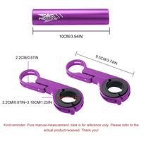 10/20/30cm Bicycle Handlebar Extended Bracket Bicycle Handlebar Extender MTB Headlight Mount Extented Bar Bicycle Accessories purple