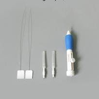 1 Set Magic Embroidery Pen Pratical Abs Plastic Diy Interchangeable Punch Needle Tools And Gadgets Poke Flower Needle Household gray