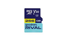 GOODRAM RIVAL atminties kortelė microSD 256GB 100MB/s klasė 10 UHS-I V30 su SD adapteriu