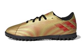 Adidas Messi .4 Tf K Slip Resistant Abrasion Resistant Low top Kids' Soccer Shoes Luxury Gold Kids' FY0812 28.5
