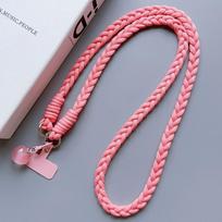 Universalus nailoninis pintas telefono dirželis, nuimamas spalvingas peties dirželis, apsaugantis nuo pametimo, kaklo pakabinimo laidas, telefono pakabukas, priedai Nylon / Spandex pink