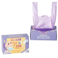 200Count Disposable Baby Diaper Bags Scented Diaper Sacks with Tie Handle Disposal Trash Sacks Baby Poop Waste Bag 1