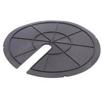 450 mm 17,71 colio angų dugno baseino dangtis Panardinamas lauko šulinio dangtis Sodinimo bakelio vandens kibiro apsauginis dangtis gray