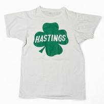 Vintage 70s Shamrock Hastings St Patrick Green Four Leaf Clover T-shirt Small XL