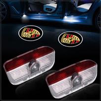 2 vnt. automobilio durų LED šešėlių projektorius, belaidis pasveikinimo logotipo žibintas, skirtas Porsche 911 918 928 944 968 Boxster Carrera-GT Cayenne Macan Panamera 2Pcs blue