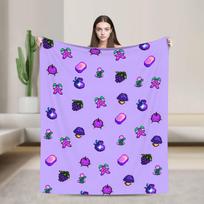 Game Stardew Valley Cartoon Blanket Airplane Travel Flannel Bedding Throws For Couch Chair Sofa Bed Warm Soft Quality Bedspread Size: 75*100cm, Weight: 230 GSM