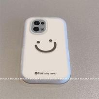 Transparent Silicone Phone Case OPPO Reno 14 Pro Full Coverage Anti-Drop Protection With Minimalist Smiley Design OPPO Reno 14 Pro