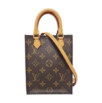[Pre-Owned] Petit Sac Plat Classic Monogram Music Score Bag Coated Canvas Leather Shoulder Crossbody Tote Mini - Very Good #18R46O9 ONE SIZE