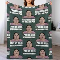 1000lb Sisters Amy - My Bills Are Paid Throw Blanket Outdoor Soft Blanket for Picnic Beach Camping Size: 75*100cm, Weight: 230 GSM