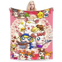 Šilta pledasMerginos Berniukai Kelionės Mielas Hamtaro Mesti pledas Flanelinė lovatiesė Sofai Kėdei Juokingas miegamoji sofa dangtis 130cmx150cm
