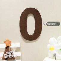 MODUO Birthday Scene Decoration Balloon, Thickened Non-Woven Fabric Number 0 Felt, Birthday Number Balloo