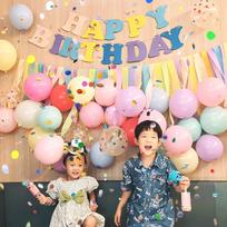 Shicai Minimalist Style Birthday Party Balloon Backdrop Scene Decoration for Children's Boys and Girls Happy Birthday Decor