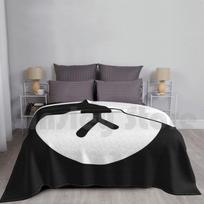 Cute Black Bear Nose-V2 Blanket Super Soft Warm Light Thin Black Bear Bear Nose Bear Nose Mama Bear Brown Size: 75*100cm, Weight: 230 GSM
