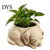Cute Lying Dog Succulents Container Puppy Planter, 3D Printed Decorative Plant Pot, Unique Artistic Ornament Pot Shaped Planter for Home Office Decor pilka
