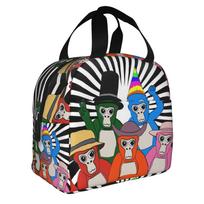 Gorilla Tag VR Hot Game Thermal Insulated Lunch Bag Women Resuable Lunch Tote for Outdoor Camping Travel Multifunction Food Box One Size