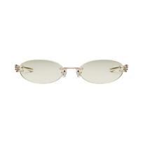 Gentle Monster Musubi 031 Gold Green Unisex Eyewear ONE SIZE auksas