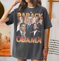 Barack Obama Vintage Shirt, Retro Political Meme Graphic Tee, Unisex Gift T-Shirt, President Fan Tee M