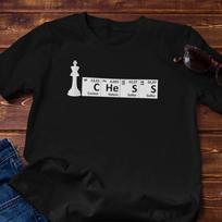 Periodic Table Chess Tee | Chess Elements - Graphic Cotton T-Shirt S