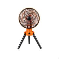 camping Fan with Tripod Operated Portable for Campers, Tourists, Camping, Tents, Dorm Orange X79