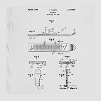 Snowboard Patent T-Shirt, Winter Sports Gift S