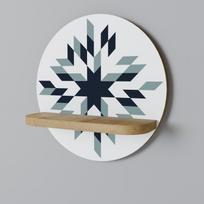 Dawn mosaic round shelf