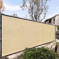 Sun Protection Yard Heat Insulation Privacy Net Railing Shade Cloth Screen  Car Shed Awning 39.37x118.11in smėlis
