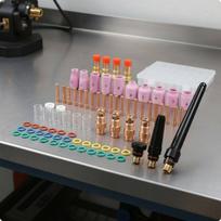 79 Pieces TIG Torch Consumables Kit WP17 WP18 WP26 Gas Lens Alumina Nozzles Cup Set for