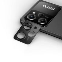 Skirta Xiaomi Poco X6 X5 Pro prabangiam fotoaparatui, apskrito metalo objektyvui, apsaugančiam nuo subraižymo korpuso dangtelio buferio apsaugos žiedo apsaugos apsauga Poco X5 juoda