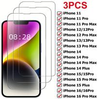 3 vnt. pilnai dengiantis grūdintas stiklas iPhone 11 12 13 14 15 16 Pro Max 13 Mini ekrano apsauginis stiklas iPhone 14 15 16 Plus stiklo plėvelė iphone 11 gryna