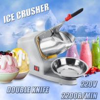 300W 220V Electric Ice Crusher Smoothie Shaver Slush Ice Block Breaking Grinder Machine Kitchen Bar Ice Chopper Blender Tool