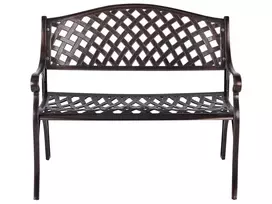 Sodo suoliukas STAGGIA 104 cm metalinis rudos spalvos
