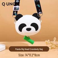 Panda Girl Silicone Handbag: Cute, Portable Crossbody Coin Purse