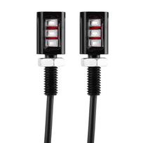 2x 12V Universalus Automobilio Motociklo Numerio Plokštelės Varžtas Varžtas Šviesa Lempa Mėlynas LED black