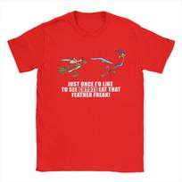 Casual T-Shirt Summer Wile E. Coyote And The Road Runner Fashion T Shirts  Cotton Tee Shirt for Men Y2K Basic Wholesale Clothes S