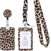 Neck Lanyard with Badge Card Holder Retractable Identity Card Badge Holder and Removable Lanyard Set for Office School