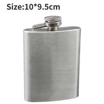 Superior Quality Stainless Steel Flask Retro Design For Outdoor Drinking 5oz gray