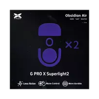 X-Raypad Obsidian Air Mouse Feet | Purple, x2, Logitech G Pro X Superlight 2