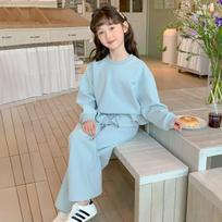 Girls' Stylish Autumn Sweatshirt Two-Piece Set 130