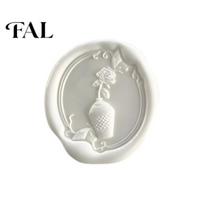 Replaceable Stamp Head Wax Seal Head, Matte Irregular Shaped Handmade Stationery Tool for Wedding Party Invitation Greeting Cards A