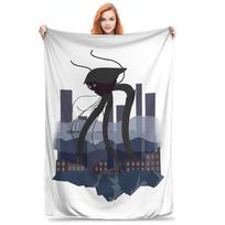 War of the Worlds Martian Tripod Blankets Soft Warm Flannel Throw Blanket Bedspread for Bed Living room Picnic Travel Home Sofa Size: 75*100cm, Weight: 230 GSM