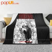 Vintage Septic Death By Pushead Glow In The Dark Ultra-Soft Blanket Quilt Winter Sofa Cover Bed Covers Size: 75*100cm, Weight: 230 GSM