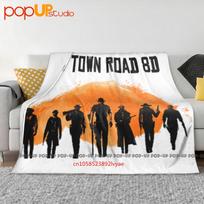 Lil Nas X Old Town Road 8D Ultra-Soft Blanket Quilt Winter Sofa Cover Bed Covers Size: 75*100cm, Weight: 230 GSM
