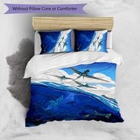 Avatar Pandora Printed 3PCS Bedding Set Soft Breathable Duvet Cover Pillowcases Set Washable Bedroom Decor Home Gift 135cm*200cm