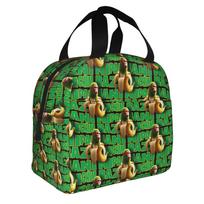 Italian Brainrot Chimpanzini Bananini Insulated Lunch Bag for Women Leakproof Meme Thermal Cooler Lunch Box Office Work School One Size
