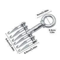 Body Repair Dent Removal Tools 6-Fingers Car Paint Damage Removal Hook Heavy Duty Dent Repair Claw for Technicians Mechanics