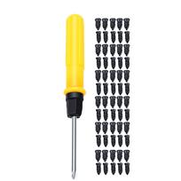 60pcs Tire Repair Screws Leak Proof Strong Sealing Vacuum Tire Repair Spiral Rubber Screws for Cars Motorcycles