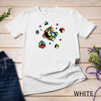 Exploding rubix rubiks rubics cube present gift for kids Unisex T-shirt 1 2XL