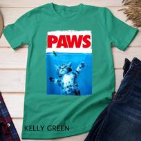 Paws Cat and Mouse Top, Cute Funny Cat Lover Parody Unisex T-shirt 4 M