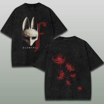 Fox Mask Silent Hill F Shirt, Horror Survival Game 2 Sided Shirt, Tsuneki Kotoyuki S