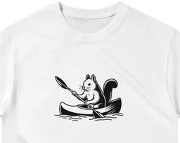 Squirrel Kayaking Shirt ,Unisex, Animal Lover Shirt, Funny Animal T-shirt, Gifts For Him, Gifts for Her 4XL